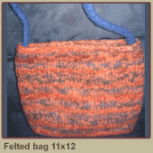 Felted bag 11x12 $20