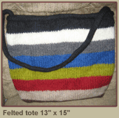 Felted tote 13 x 15 $29